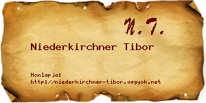 Niederkirchner Tibor névjegykártya